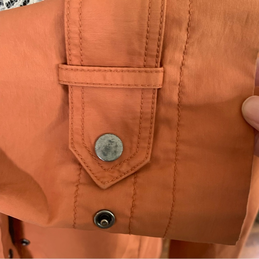 Eileen Fisher Orange Spring Coat - Picture 12 of 13